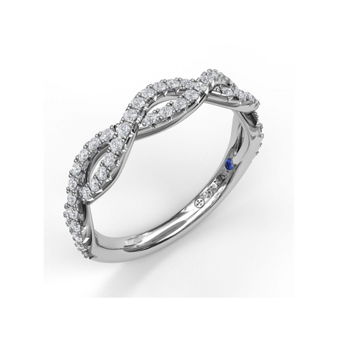 Fana Braided Diamond Wedding Band