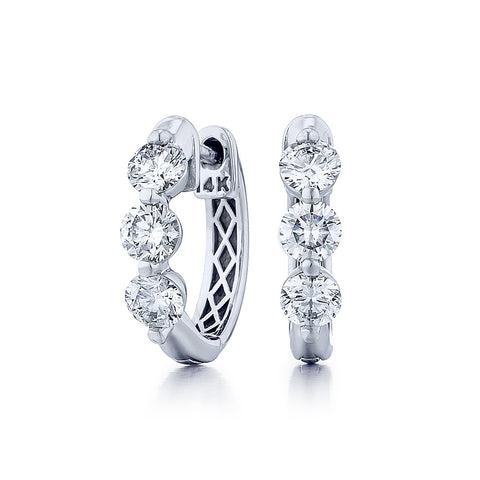 Diamond Hoop Earrings