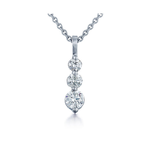 Barmakian Graduated Diamond Pendant