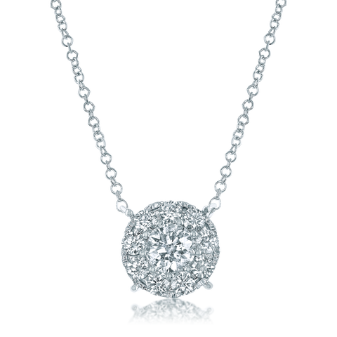 Barmakian Diamond Cluster Pendant