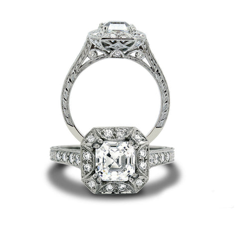 Saturn Jewels Diamond Engagement Ring