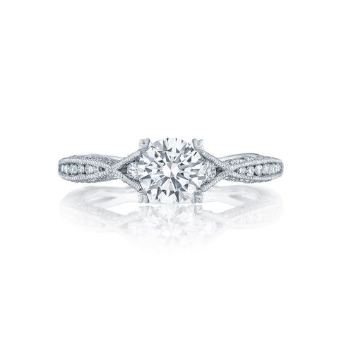 Tacori Classic Crescent Diamond Engagement Ring