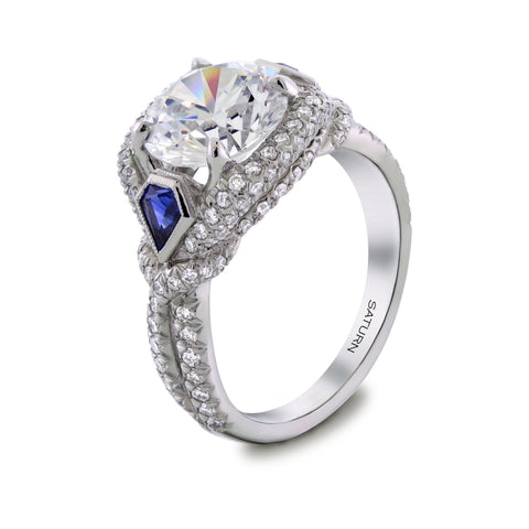 Saturn Jewels Diamond Engagement Ring