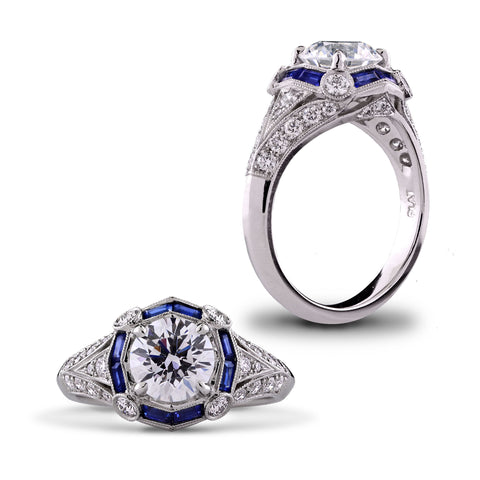 Saturn Jewels Diamond Engagement Ring
