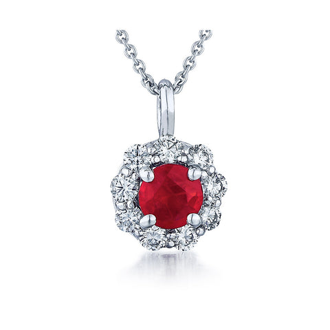 Ruby and Diamond Pendant