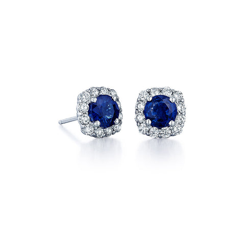 Sapphire and Diamond Earrings