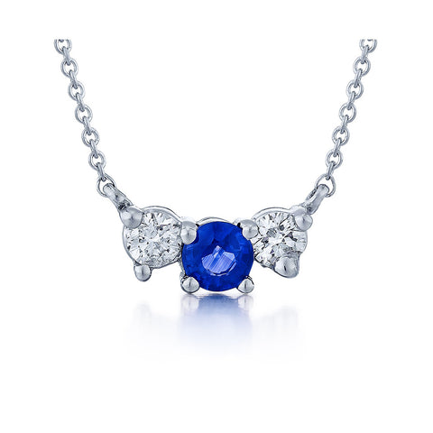 Sapphire and Diamond Necklace