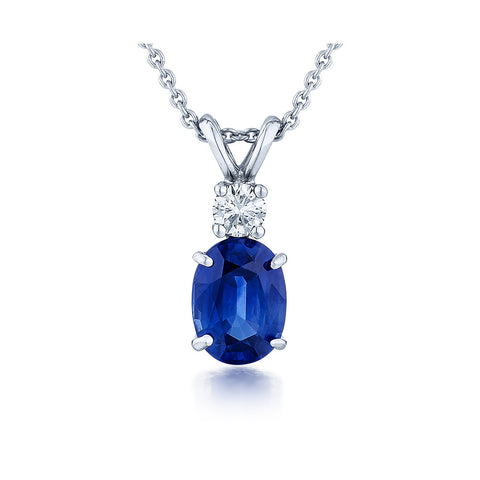 Sapphire and Diamond Pendant
