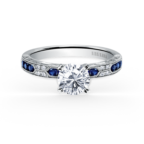 Kirk Kara Sapphire and Diamond Engagement Ring