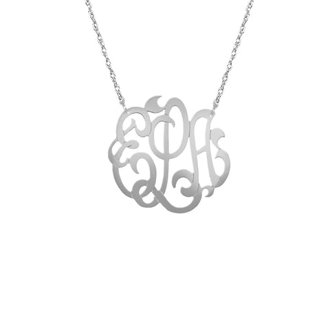 Large Script Monogram Pendant