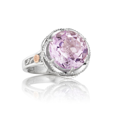 Tacori Crescent Gem Ring featuring Rose Amethyst