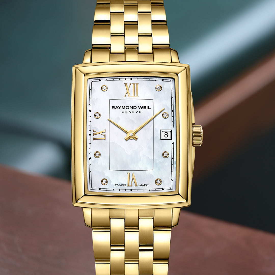 Barmakian Raymond Weil Toccata Ladies Gold Diamond Quartz Watch