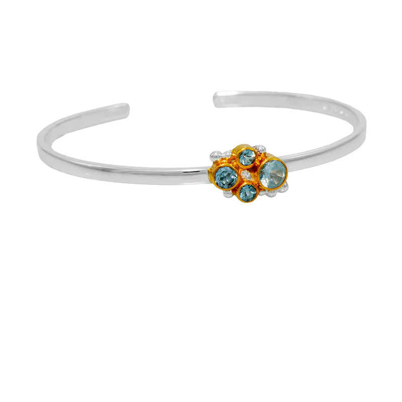 Michou Blue Topaz Cuff Bracelet