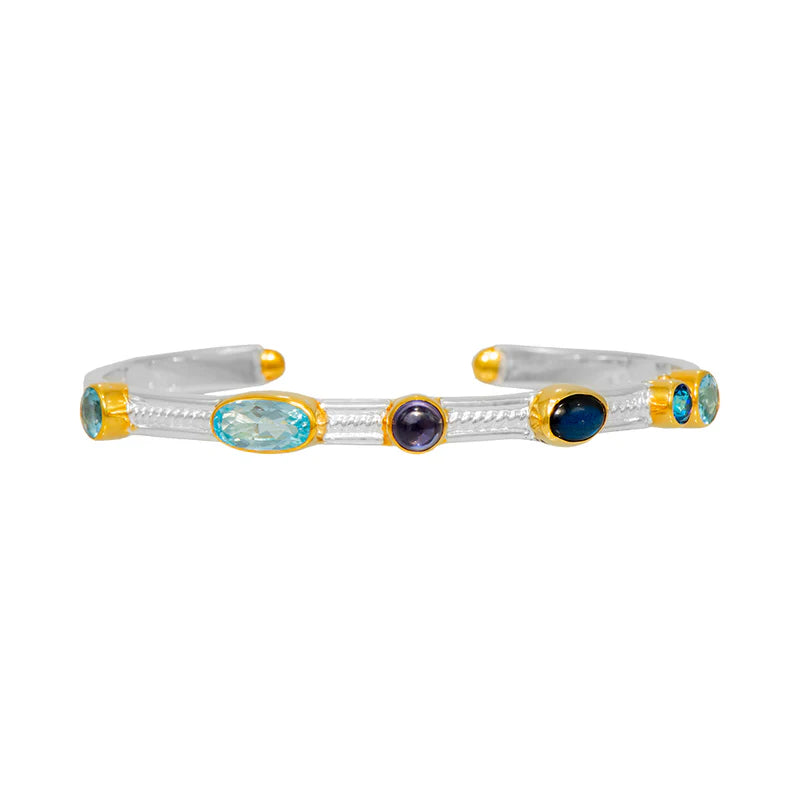 Michou Multi Stone Cuff Bracelet