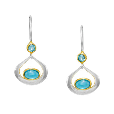 Michou Blue Topaz Earrings