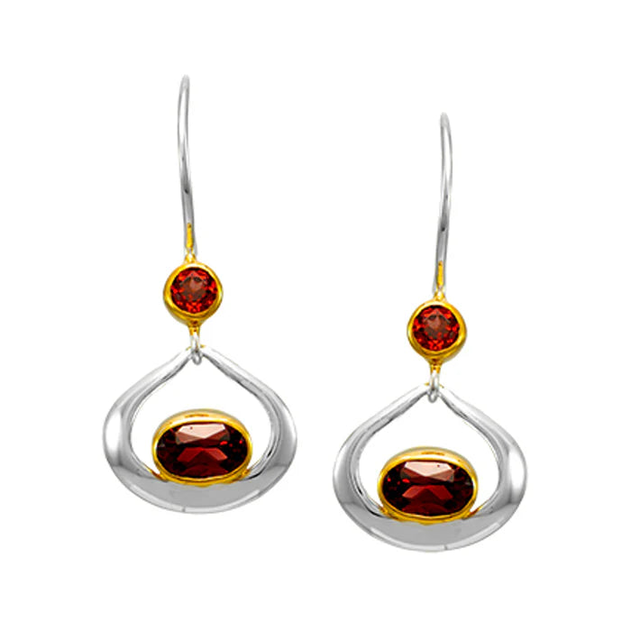 Michou Garnet Earrings