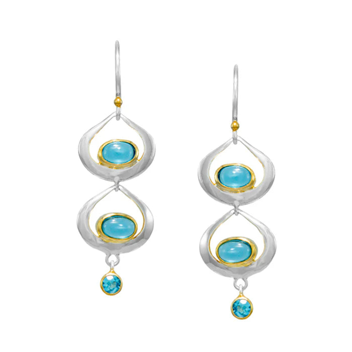 Michou Blue Topaz Earrings