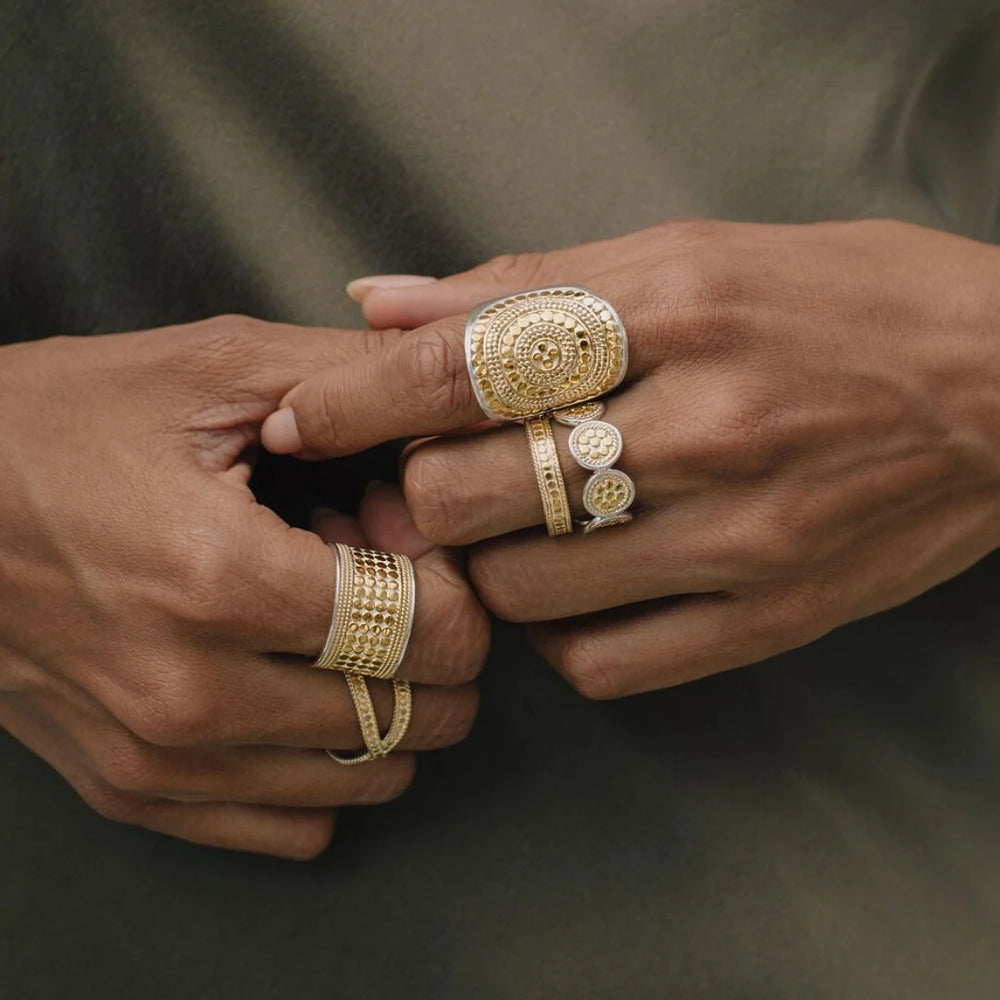 Anna Beck Classic Multi-Disc Ring - Gold