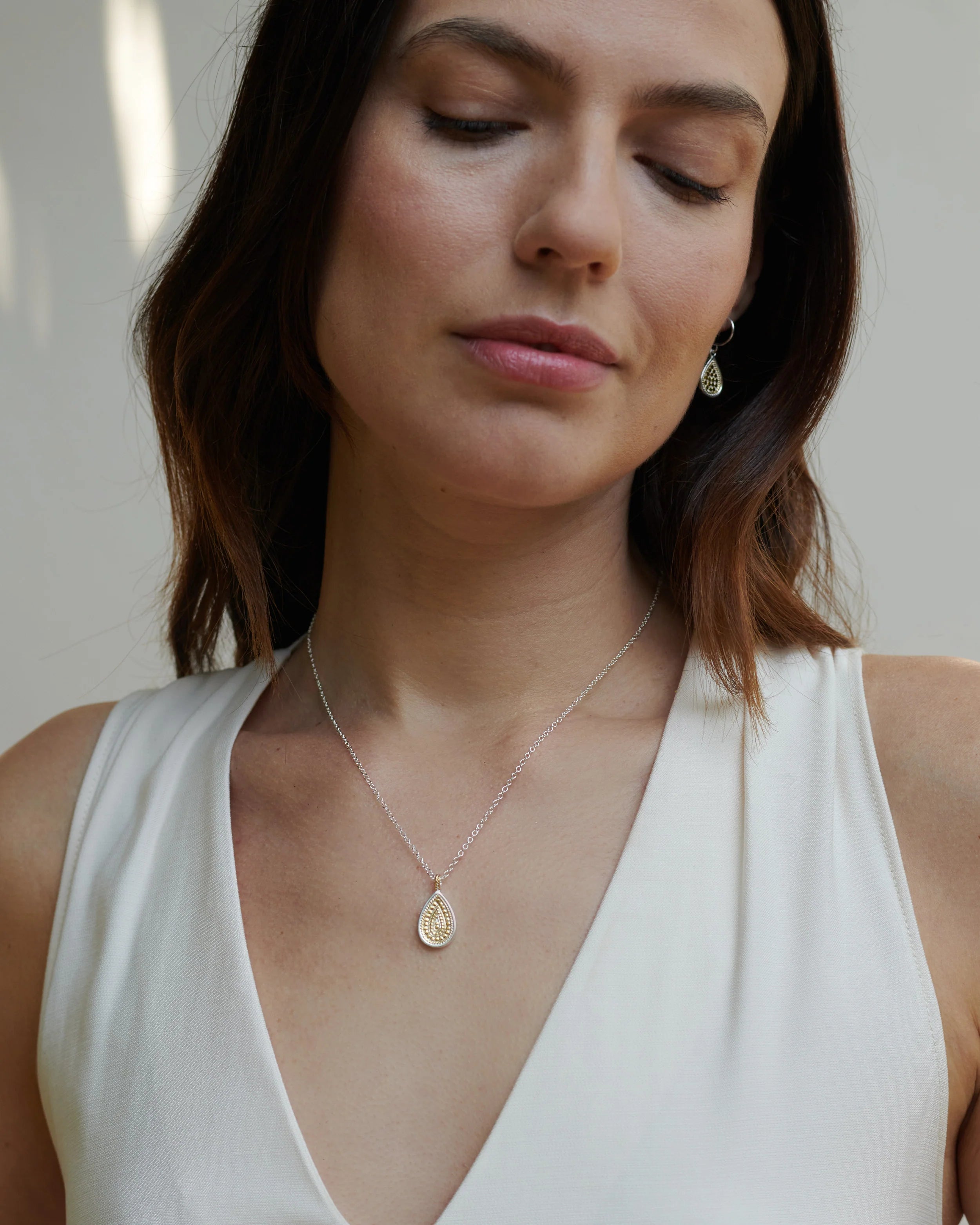 Anna Beck Beaded Single Drop Pendant Necklace
