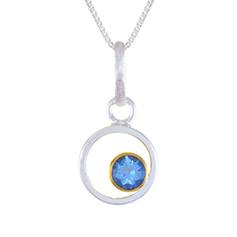 Michou Blue Topaz Pendant