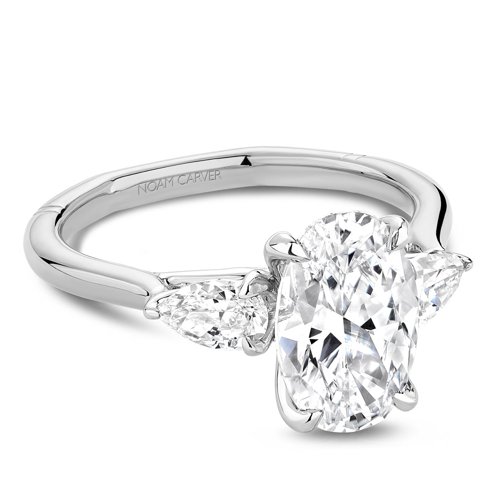 Noam Carver Three Stone Diamond Engagement Ring