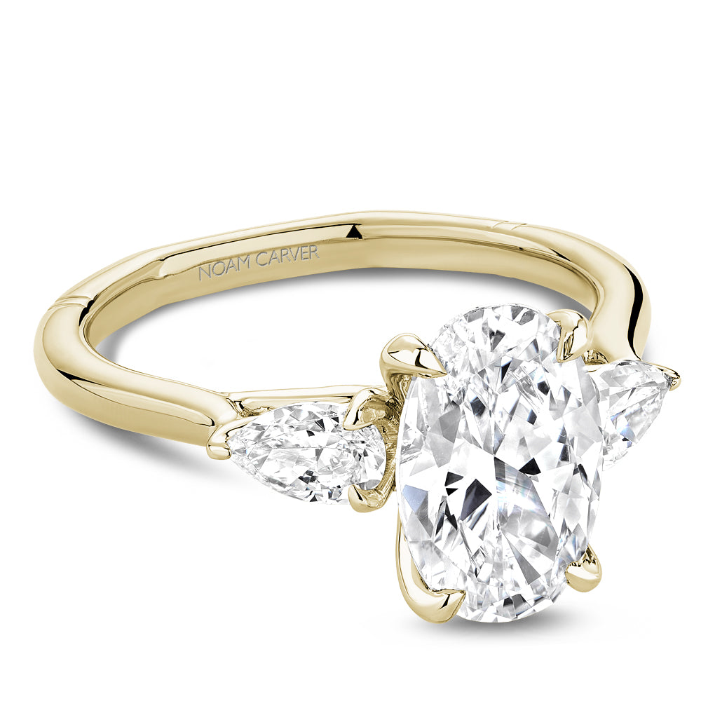 Noam Carver Three Stone Diamond Engagement Ring