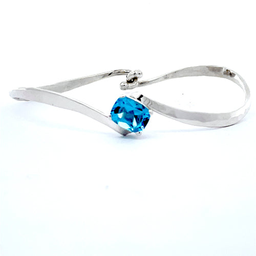 Tom Kruskal Blue Topaz Wave Bracelet