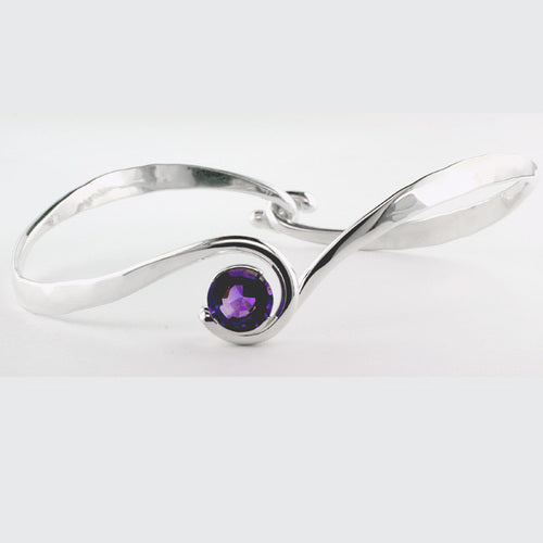 Tom Kruskal Amethyst Curl Bracelet