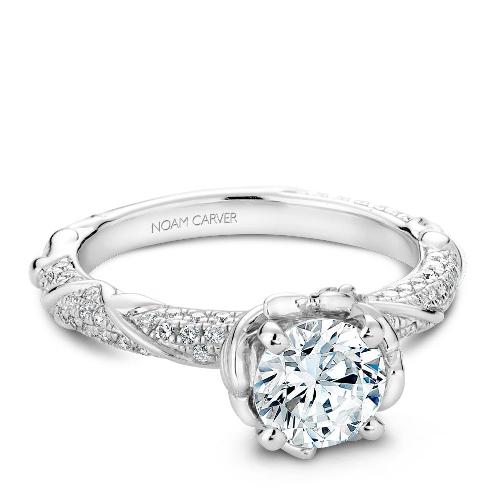 Noam Carver Floral Diamond Engagement Ring