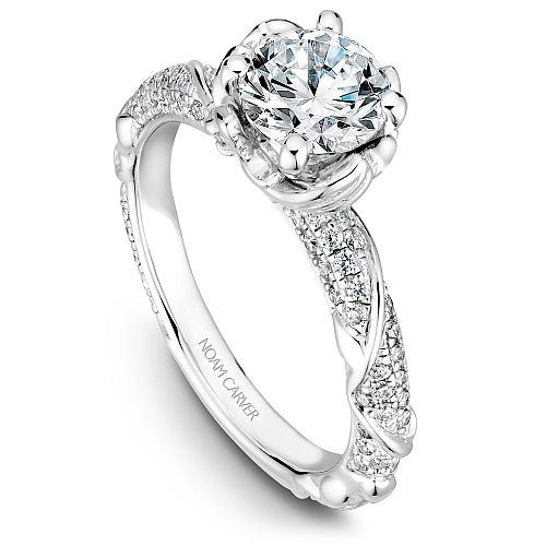 Noam Carver Floral Diamond Engagement Ring