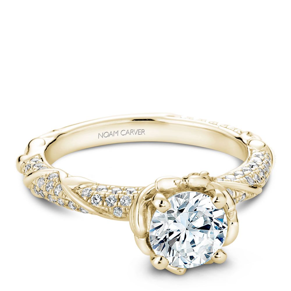 Noam Carver Floral Diamond Engagement Ring