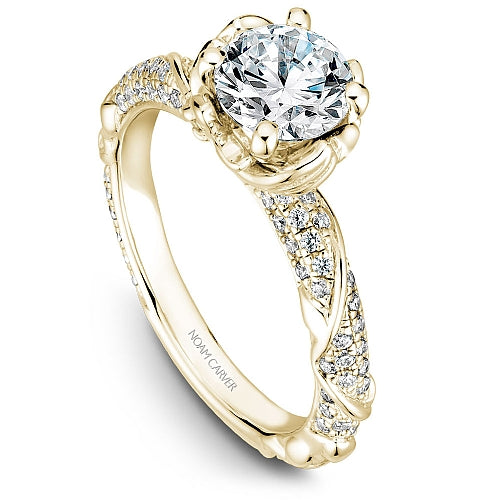 Noam Carver Floral Diamond Engagement Ring