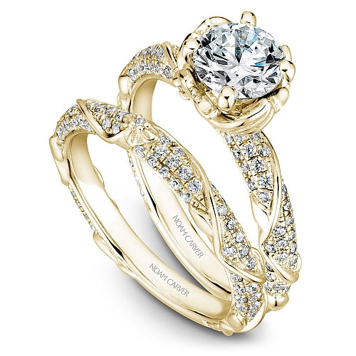 Noam Carver Floral Diamond Engagement Ring