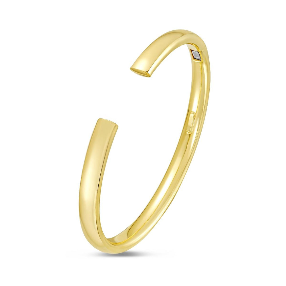 Yellow Gold Domed Cuff Bracelet
