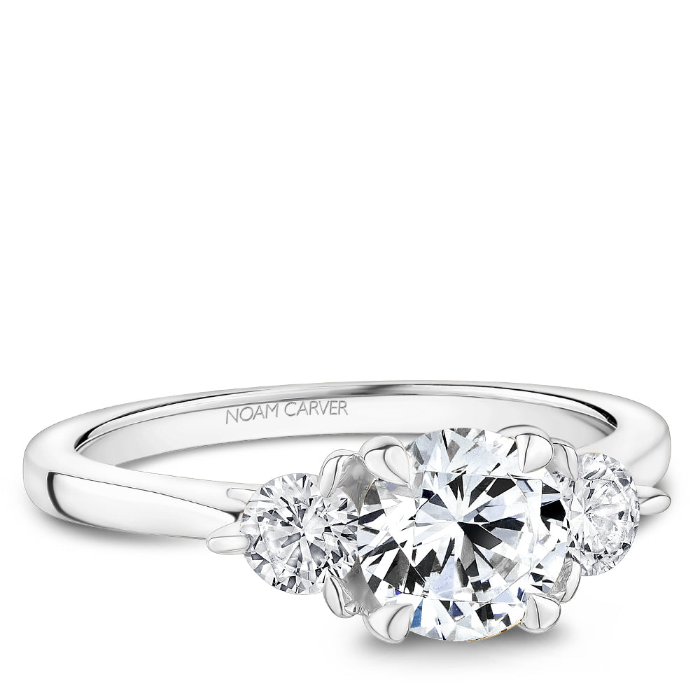 Noam Carver Three Stone Diamond Engagement Ring