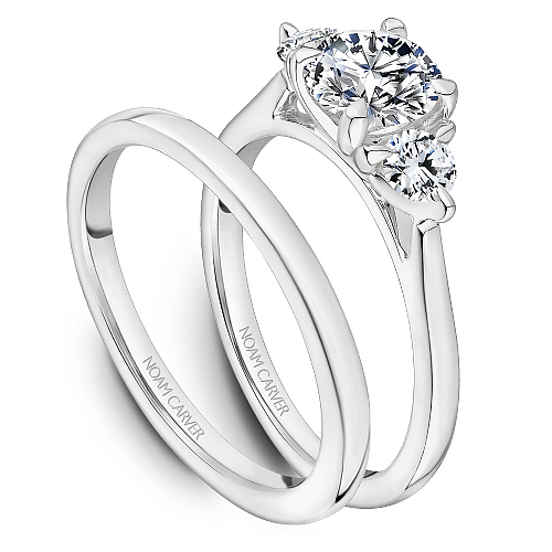 Noam Carver Three Stone Diamond Engagement Ring
