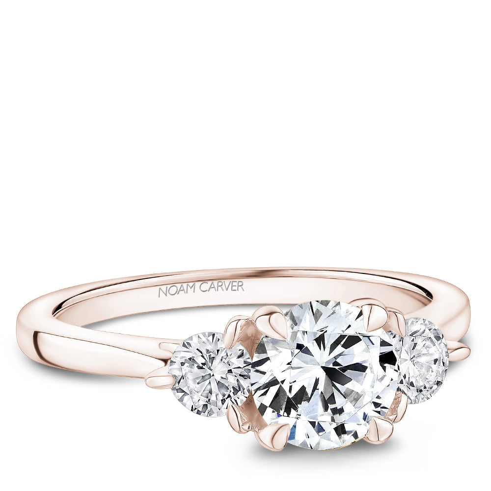 Noam Carver Three Stone Diamond Engagement Ring
