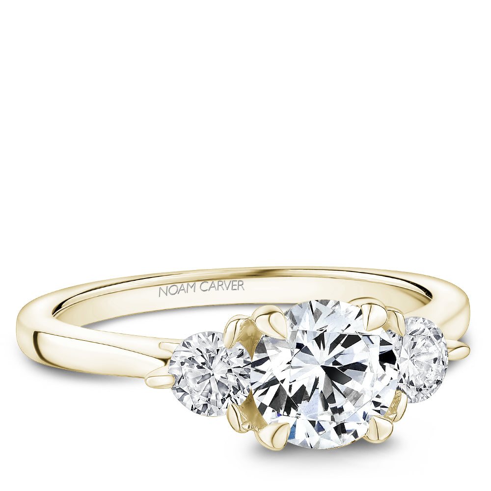 Noam Carver Three Stone Diamond Engagement Ring