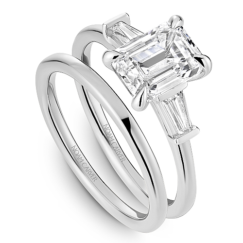 Noam Carver Three Stone Diamond Engagement Ring