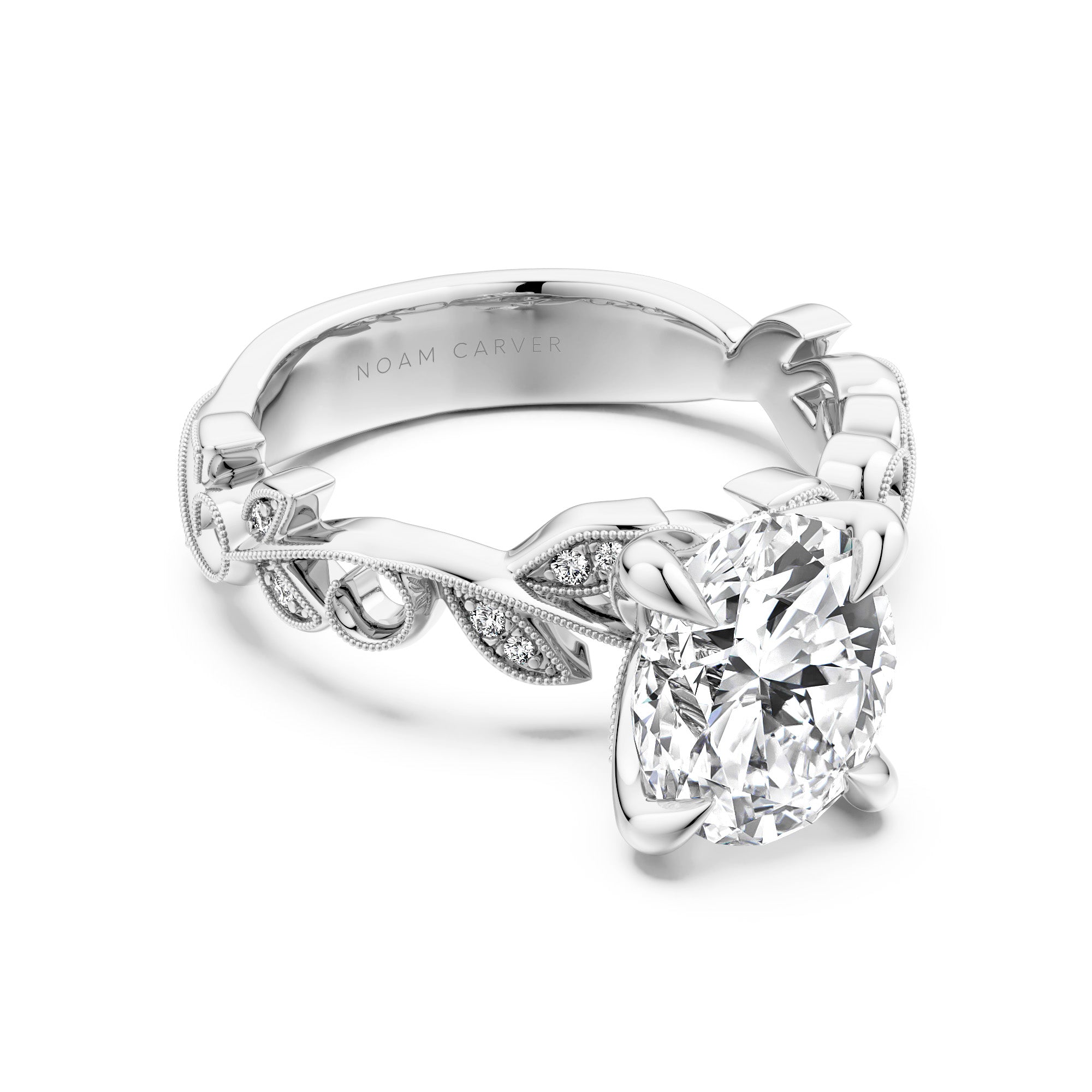 Noam Carver Floral Diamond Engagement Ring