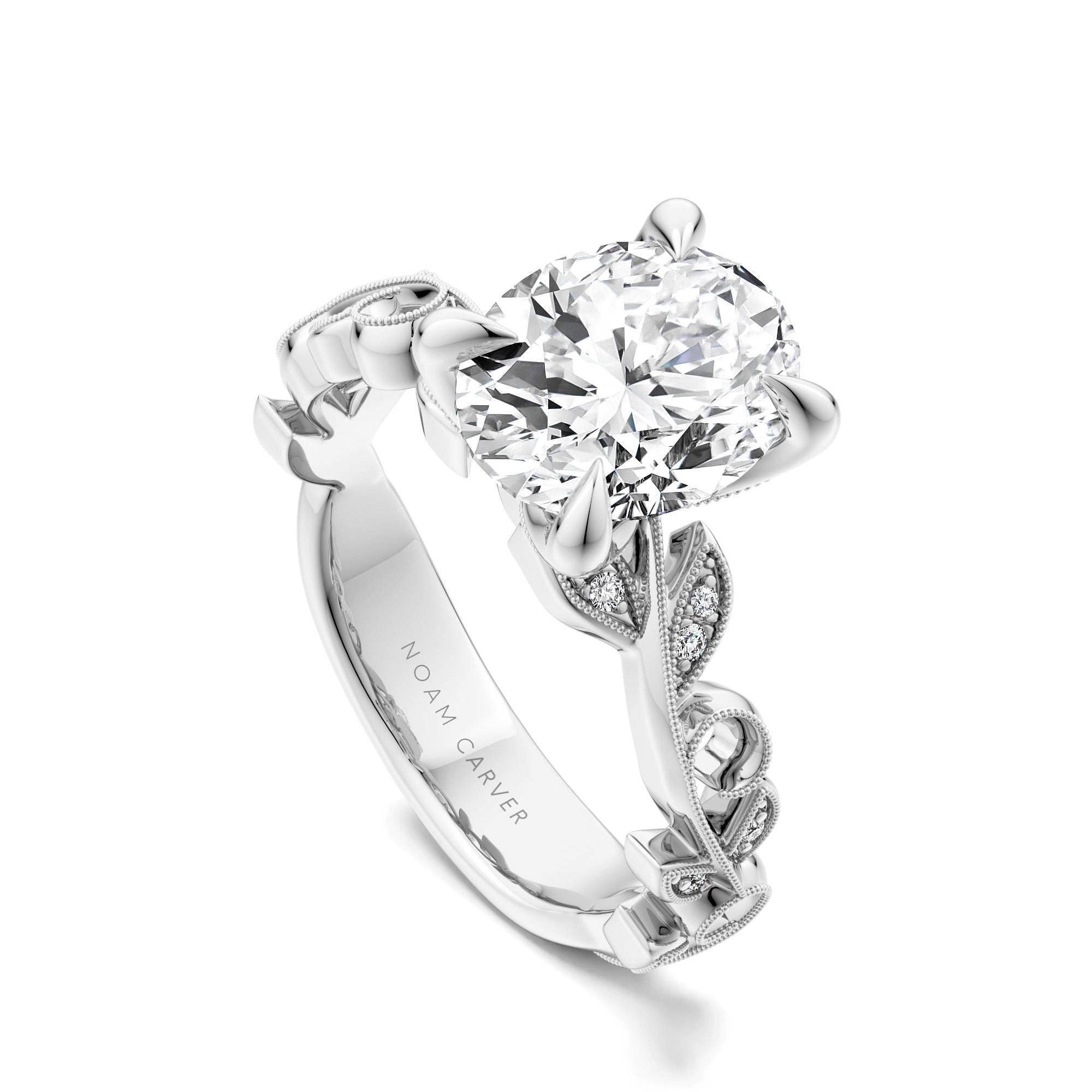 Noam Carver Floral Diamond Engagement Ring