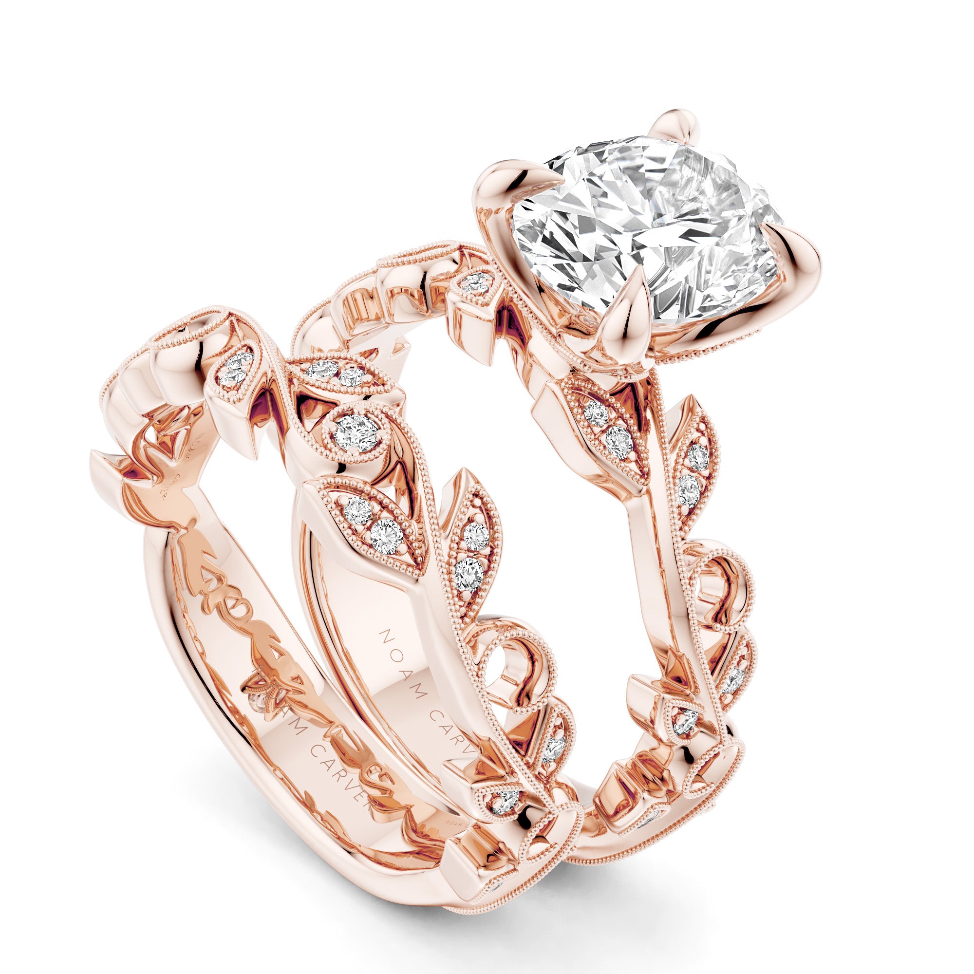 Noam Carver Floral Diamond Engagement Ring