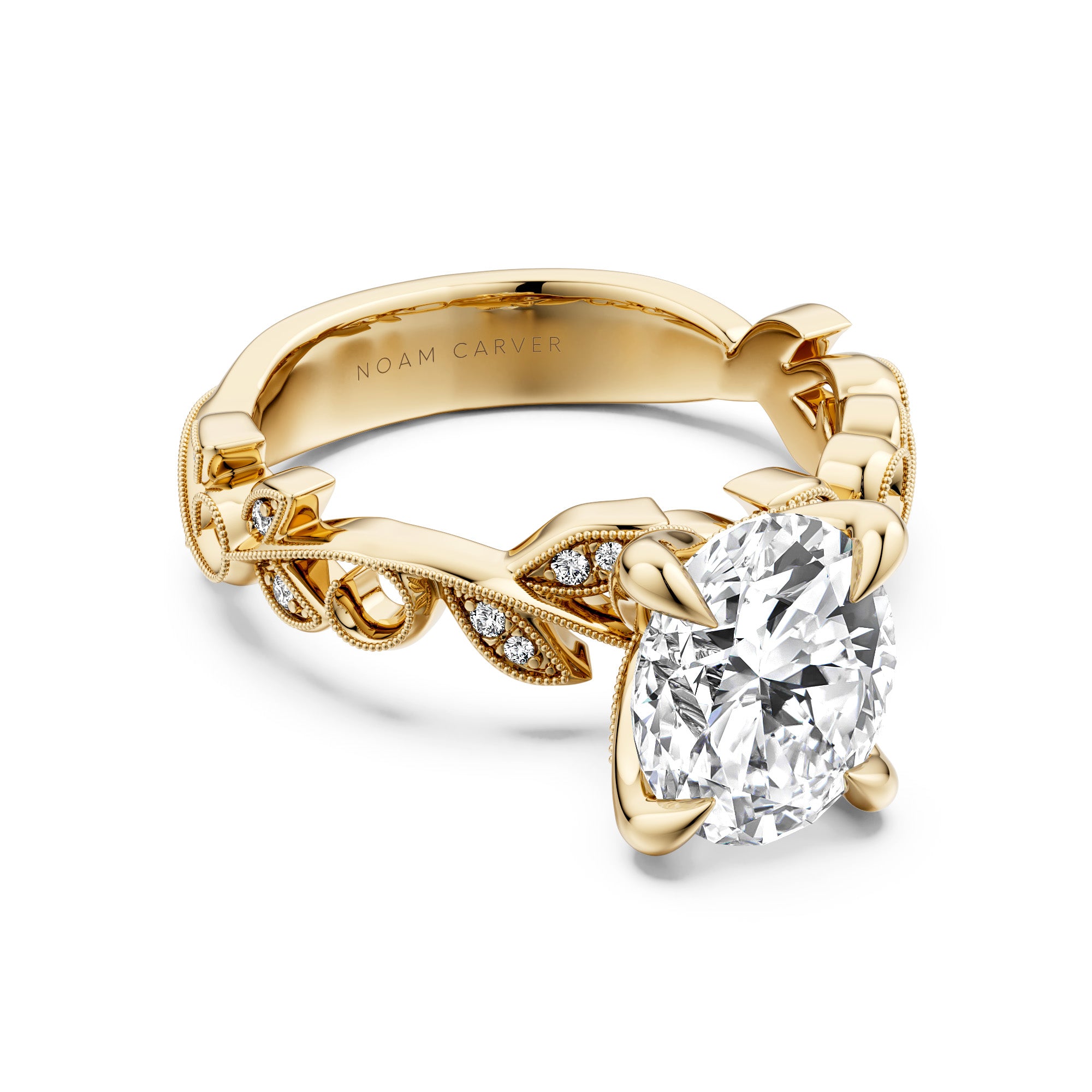 Noam Carver Floral Diamond Engagement Ring