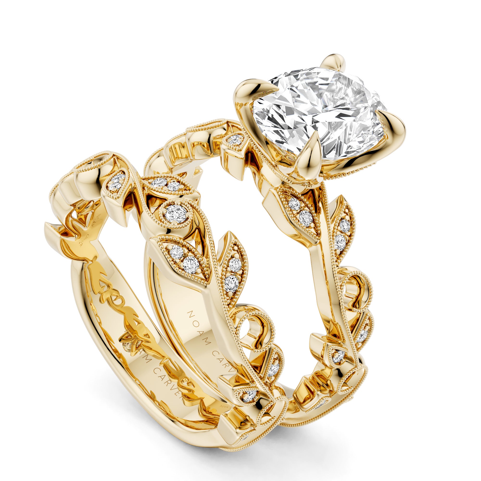 Noam Carver Floral Diamond Engagement Ring