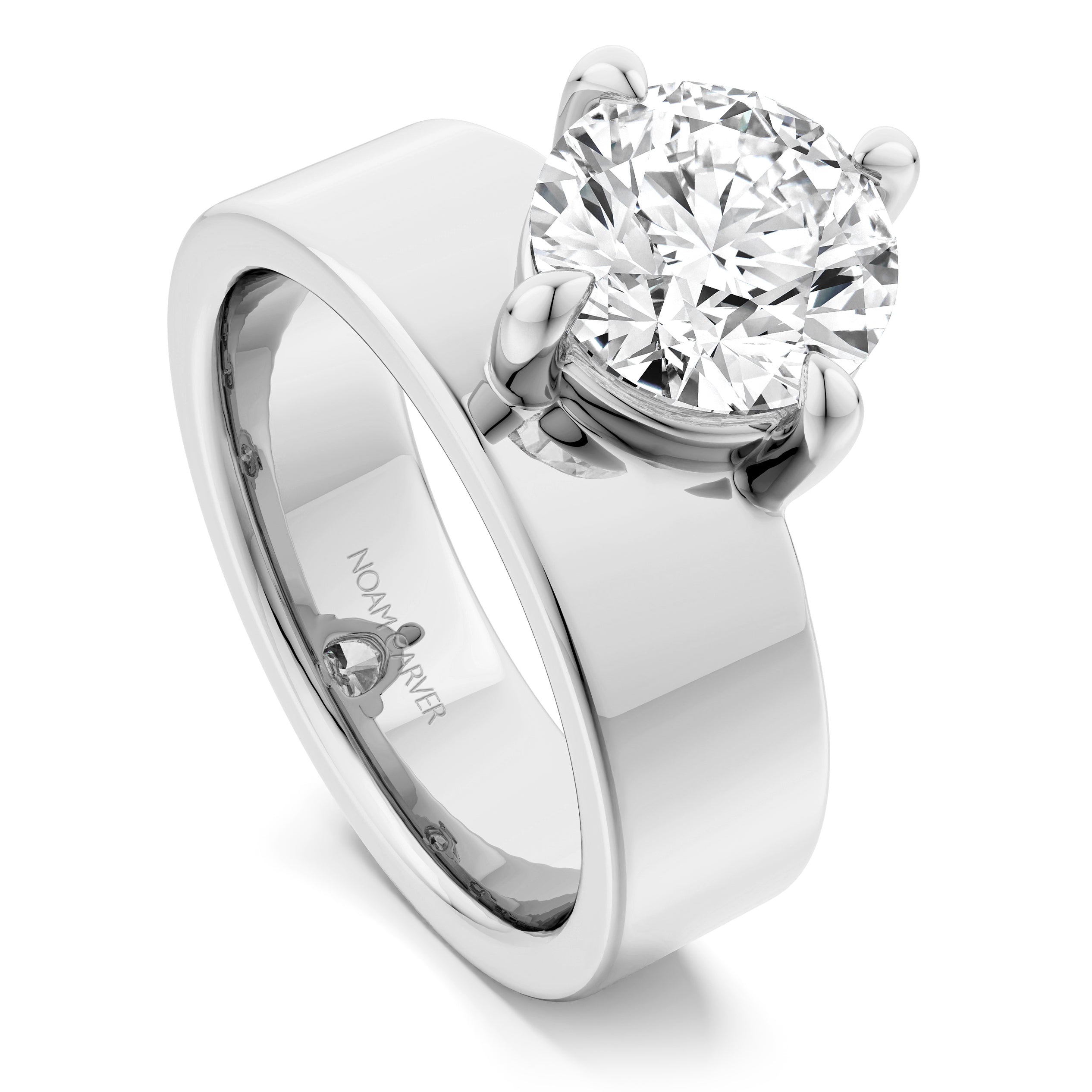 Noam Carver Diamond Solitaire Engagement Ring