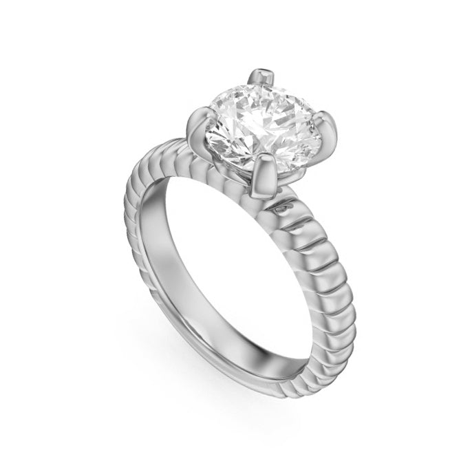 Noam Carver Diamond Solitaire Engagement Ring