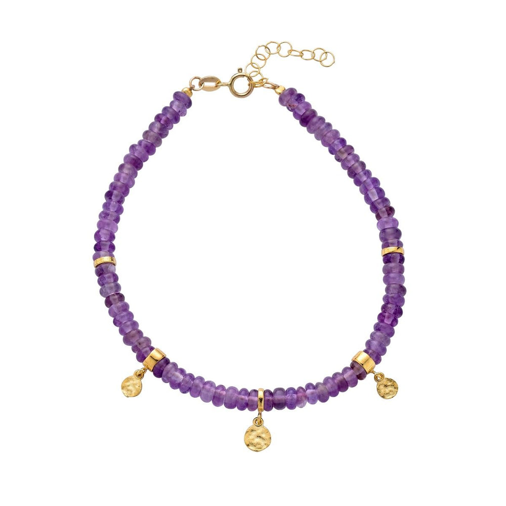Amethyst Bead Bracelet