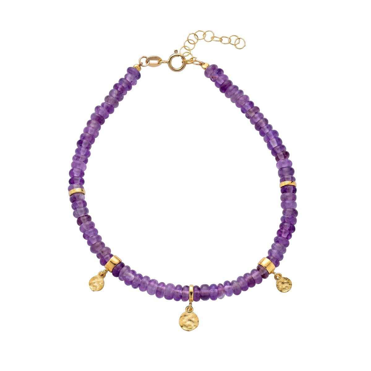 Amethyst Bead Bracelet