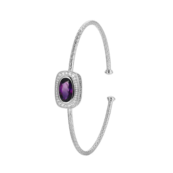 Charles Garnier Amethyst Cuff Bracelet