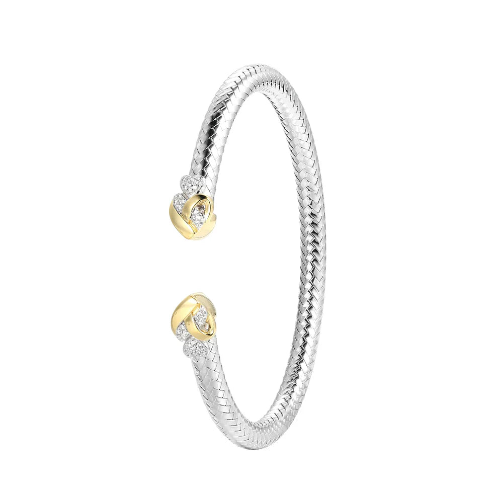 Sterling Silver Mesh Cuff Bracelet